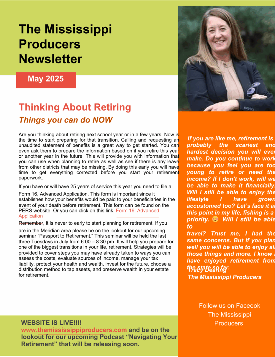 The Mississippi Producers May 2025 Newsletter